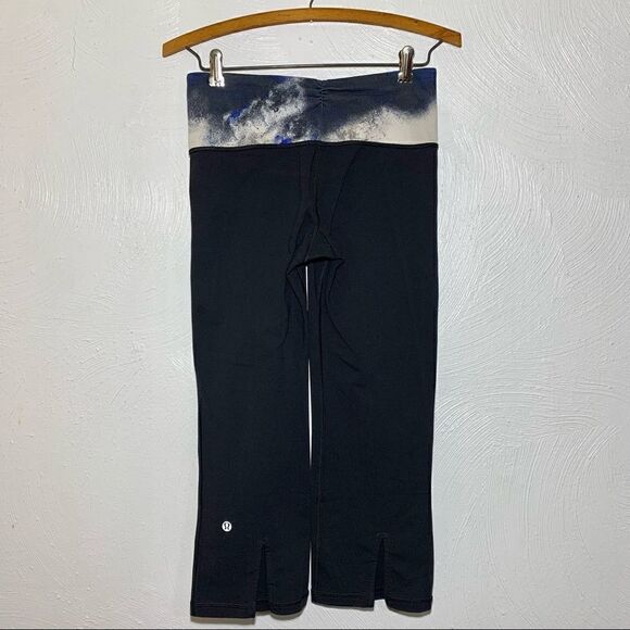 Lululemon Gather & Crow Crop in Black / Milky Way Multi - Picture 4 of 7